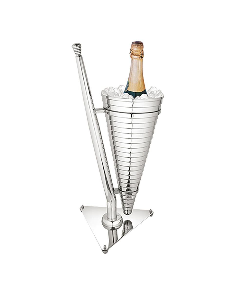 Wijnkoeler - H 55 CM - 2.776 KG - Ø27 CM - RVS - 115051