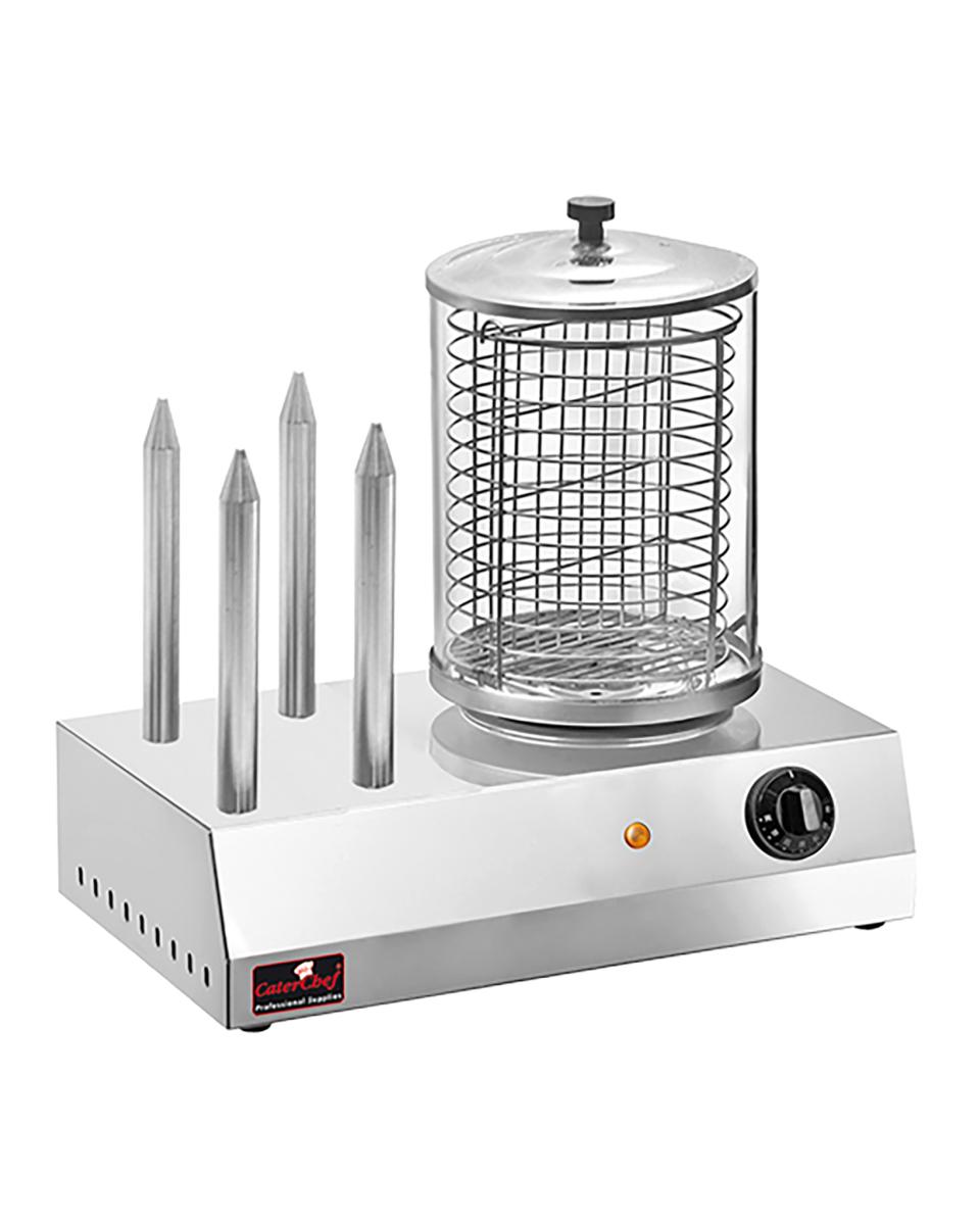 Worstenwarmer - H 40 x 42 x 27 CM - 9 KG - 220 - 240 V - 800 W - RVS - +30°C / +90°C - Caterchef - 508008