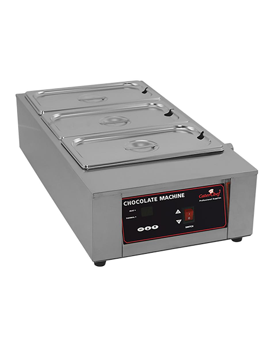 Chocolade Warmer - H 17.8 x 35.9 x 66.9 CM - 8 KG - 220 - 240 V - 1000 W - RVS - +20°C Tot 90°C - Caterchef - 921520