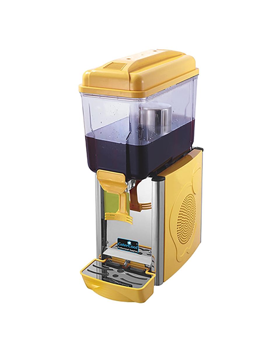 Drankendispenser - H 64 x 23 x 43 CM - 21 KG - 220 - 240 V - 290 W - Statische - R290A - Geel - 12 Liter - +3°C / +8°C - CaterCool - 688151