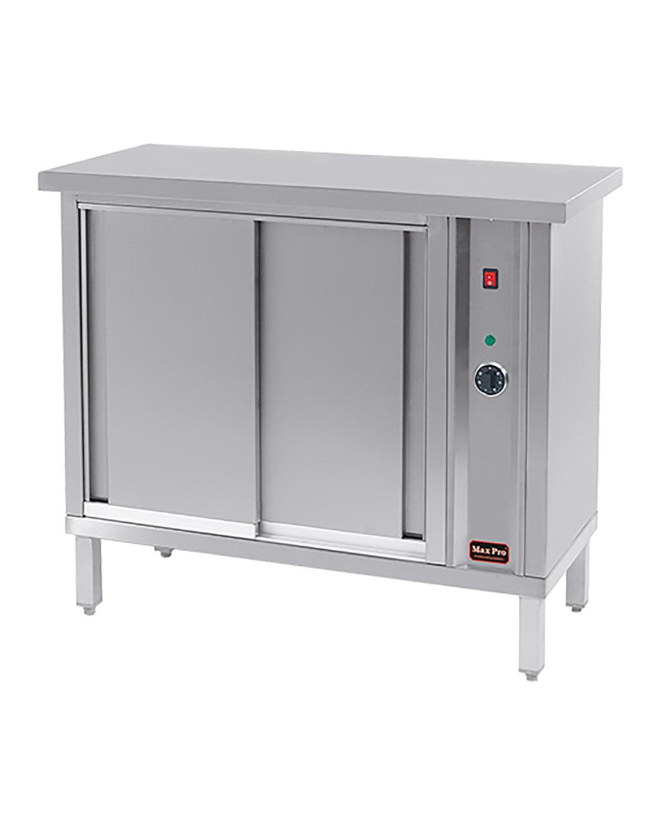 Warmhoudkast - H 90 x 105 x 46 CM - 66 KG - 220 - 240 V - 1000 W - RVS - +30°C / +90°C - MaxPro - 921235