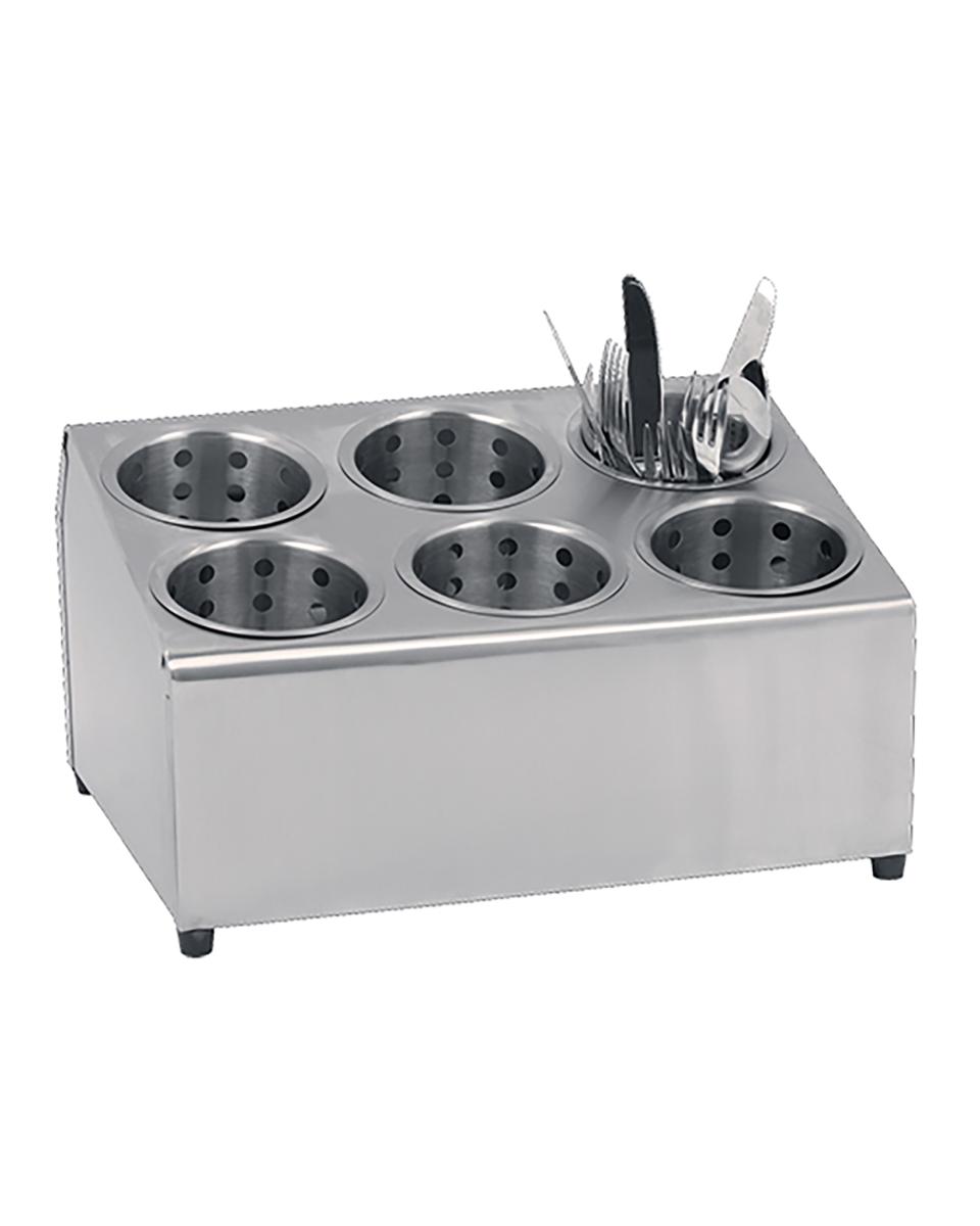 Bestekuitgifte Unit - H 21 x 37.5 x 30 CM - 2 KG - RVS - 705091