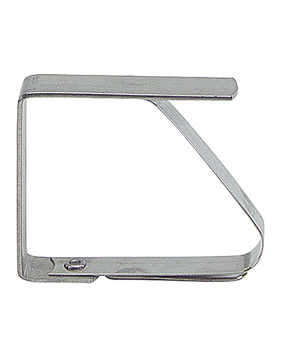 Tafelklem - H 4 CM - 0.015 KG - RVS - 804002