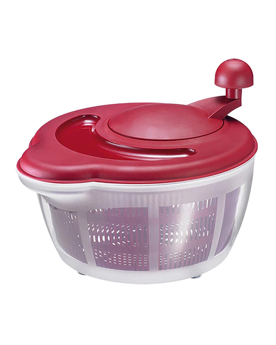 Slacentrifuge - H 21.5 CM - 0.55 KG - Ø26 CM - Polypropyleen - Rood - 5 Liter - Westmark - 016033