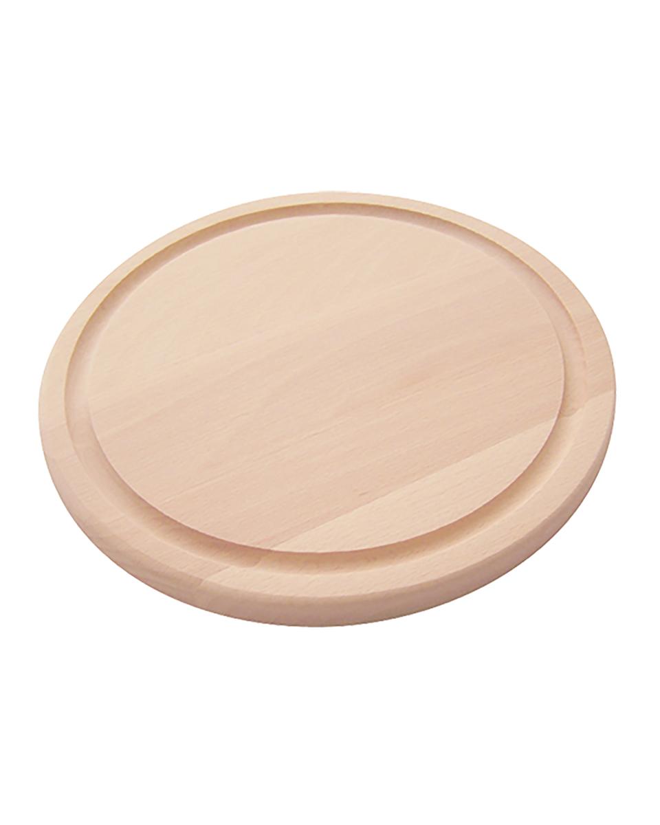 Snijplank - 0.55 KG - Ø25 CM - Beukenhout - 032050
