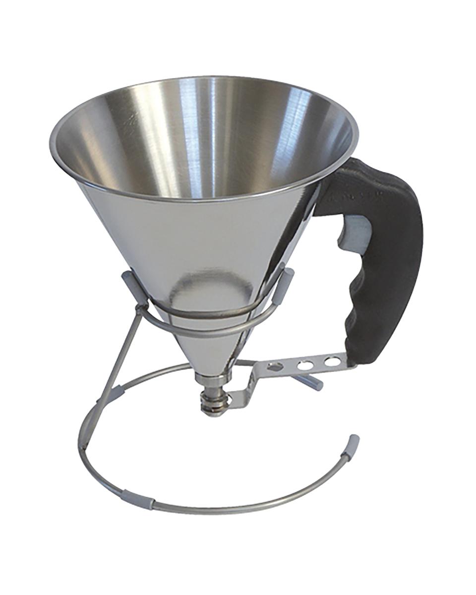 Doseer Giettrechter - H 15.5 CM - 0.35 KG - Ø15 CM - RVS - 0.8 Liter - Buyer - 050045