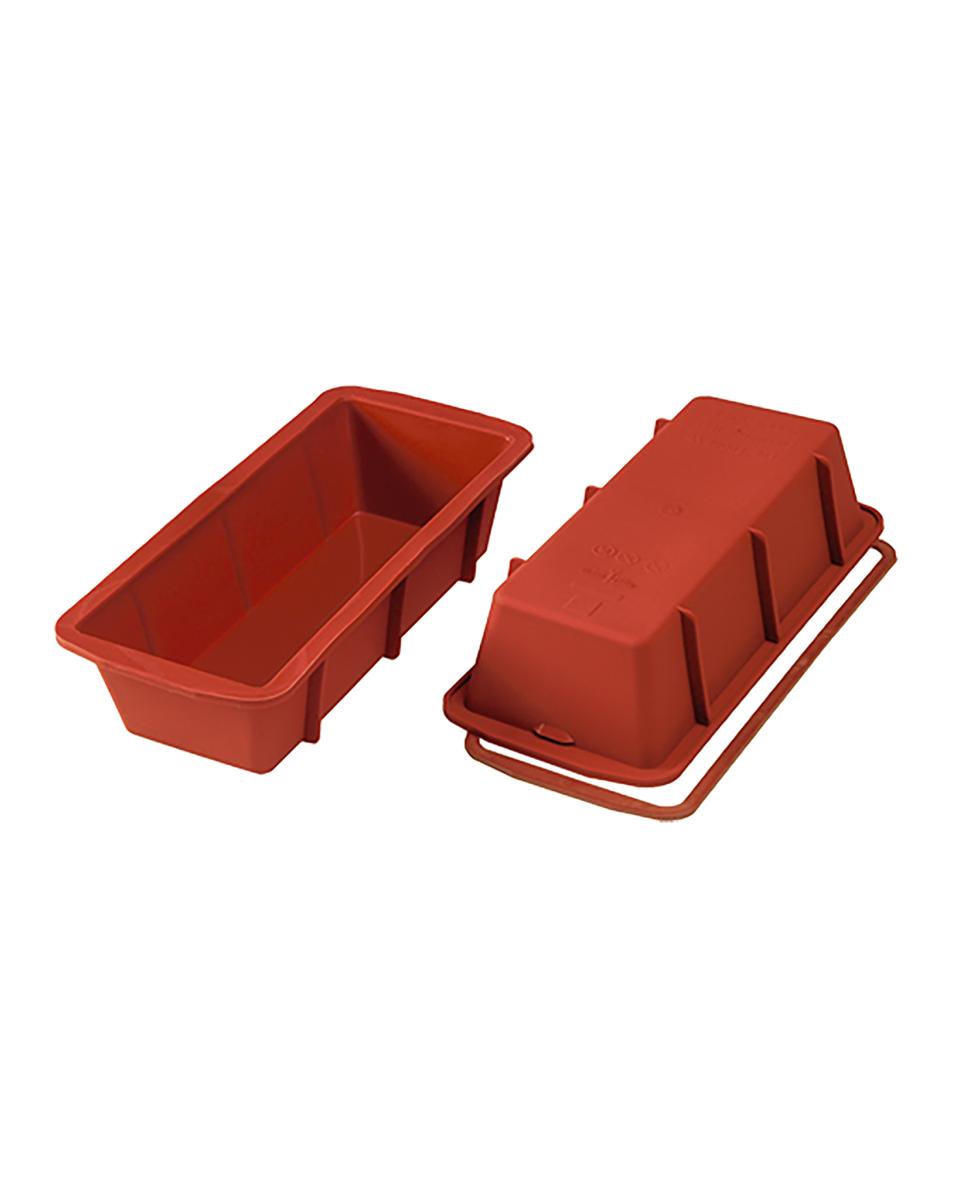Bakvorm Cake - 0.28 KG - Silicoon - Rood - 1.55 Liter - -60°C / +230°C - Silikomart - 070086