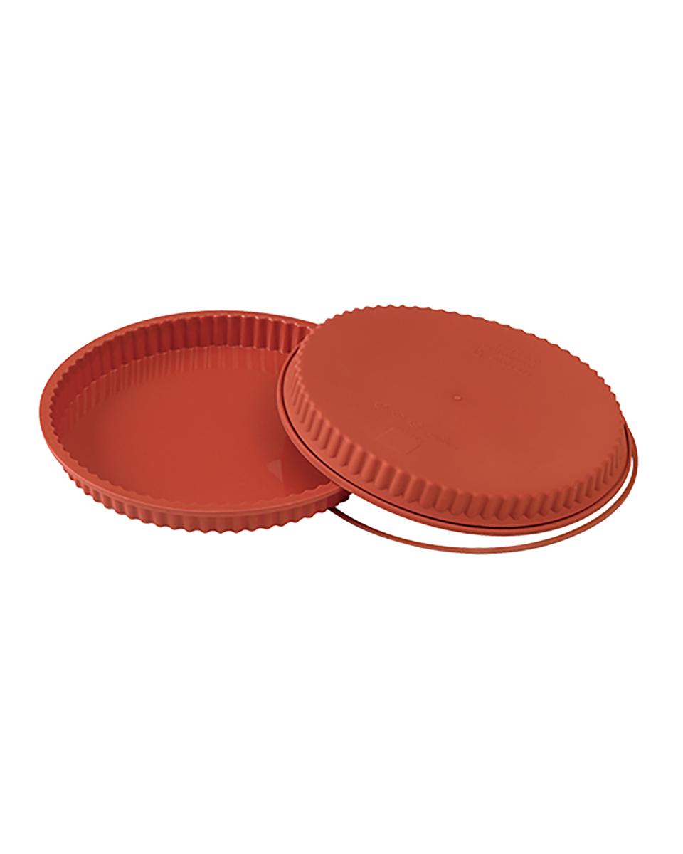 Bakvorm Taart - 0.29 KG - Silicoon - Rood - 1.3 Liter - -60°C / +230°C - Silikomart - 070088