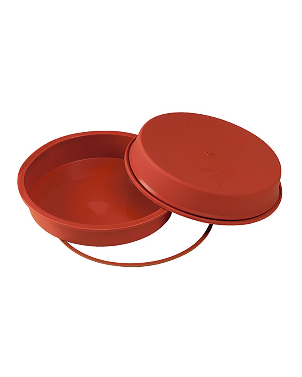 Bakvorm Taart - 0.32 KG - Silicoon - Rood - 1.7 Liter - -60°C / +230°C - Silikomart - 070091