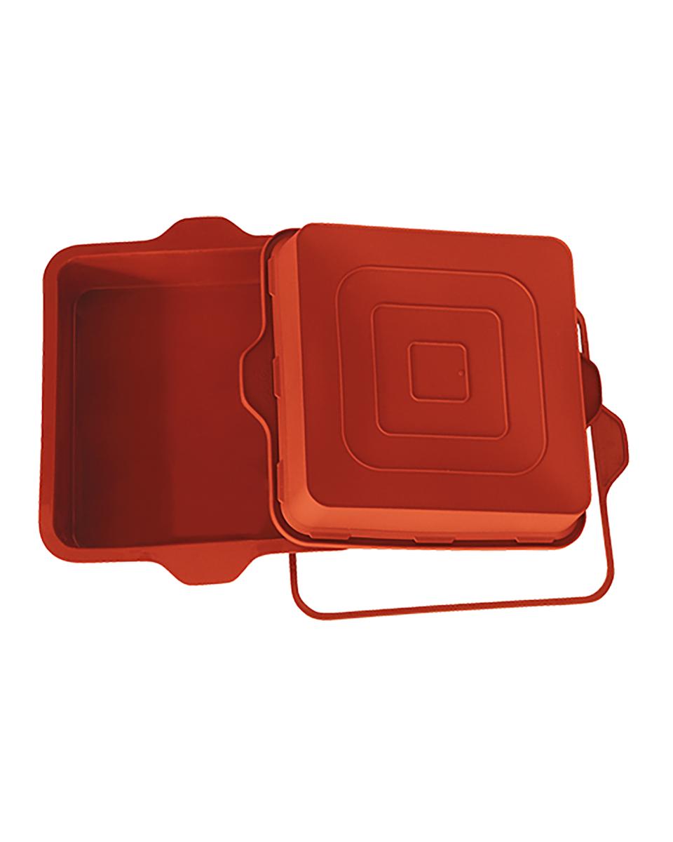 Bakvorm Taart - 0.37 KG - Silicoon - Rood - 2.3 Liter - -60°C / +230°C - Silikomart - 070099