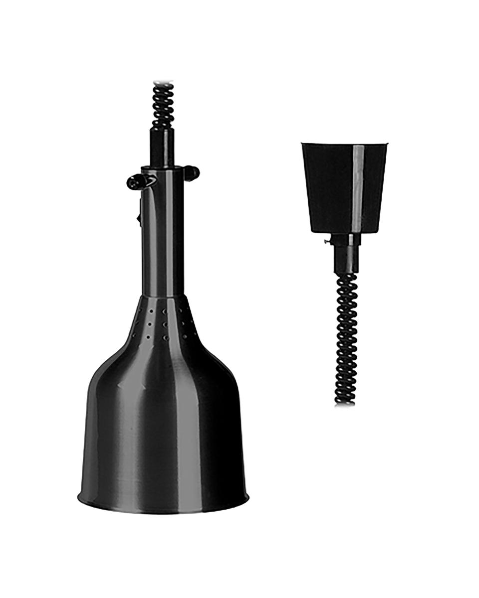 Warmhoudkap - H 40 CM - 1.1 KG - Ø18 CM - 220 - 240 V - Aluminium - Zwart - 093024