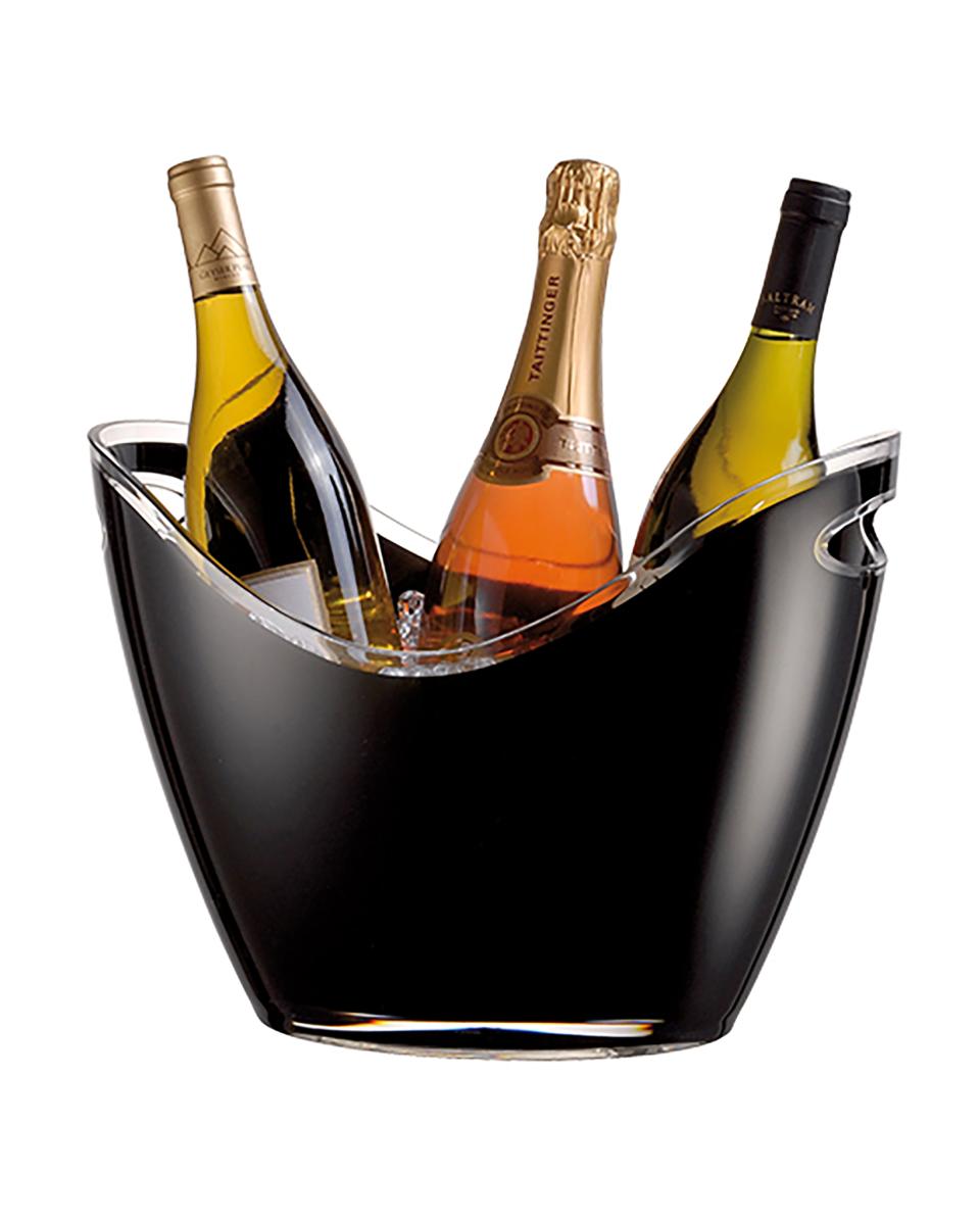 Wijnkoeler - H 26 x 35 x 26 CM - 1.11 KG - Polystyreen (Ps) - Zwart - 6 Liter - Vin Bouquet - 130157