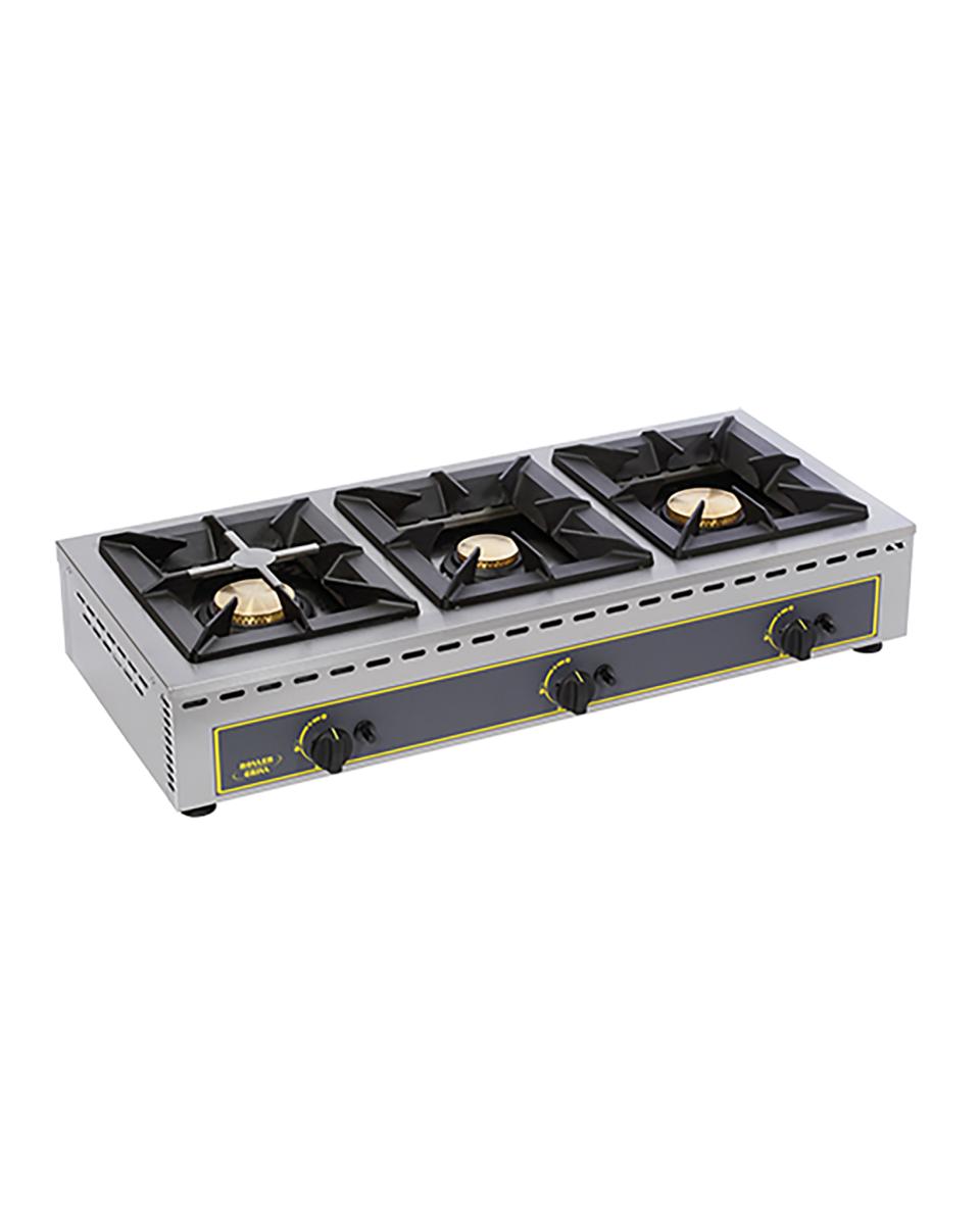Kooktoestel - H 19.5 x 100.5 x 51 CM - 32 KG - Propaangas - 19 CM - RVS - Gas - Roller Grill - 304152