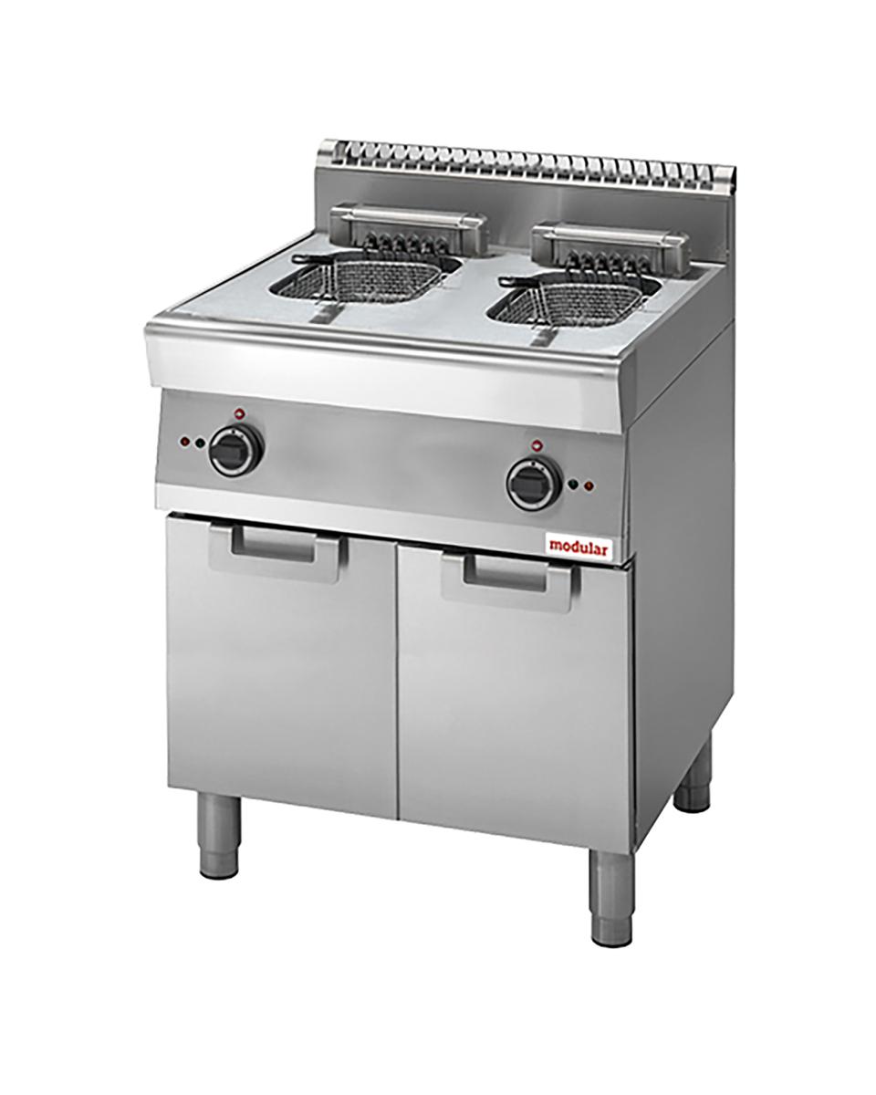 Friteuse - H 85 x 70 x 70 CM - 58 KG - 380 - 415 - Zonder - Stekker V - 15000 W - RVS - 10 Liter - Elektrisch - Modular - 316736