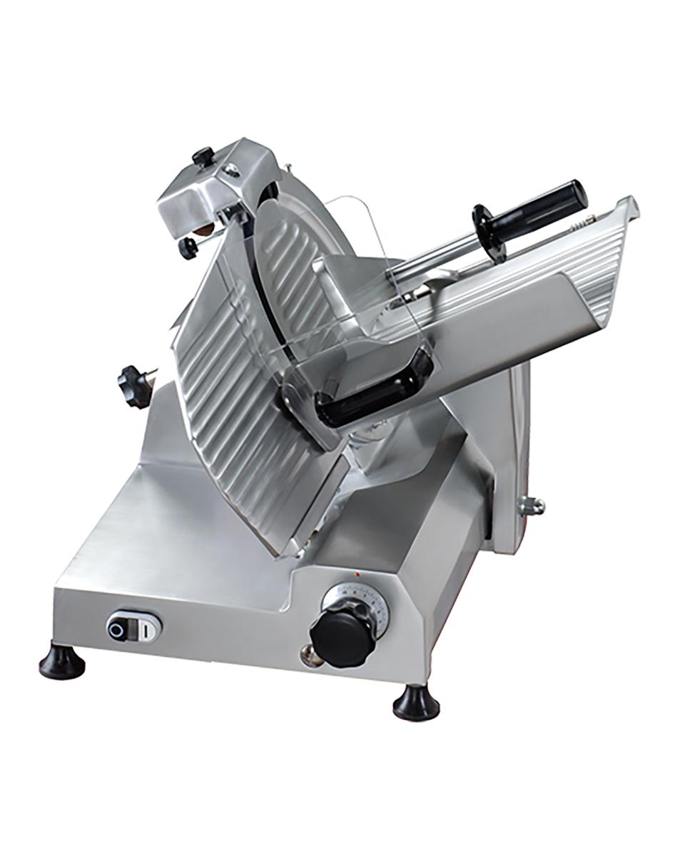 Vleessnijmachine - H 46.5 x 54 x 77 CM - 30 KG - 220 - 240 V - 370 W - Aluminium - Mach - 403004