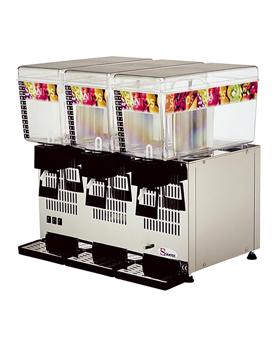Drankendispenser - H 54.5 x 57 x 43 CM - 30.5 KG - 220 - 240 V - 330 W - Statische - R134A - Polycarbonaat - Grijs - 12 Liter - +4°C / +12°C - Santos - 408073