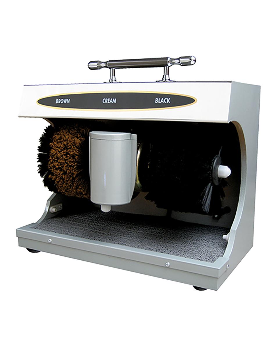 Schoenpoetsmachine - H 33 x 37 x 21 CM - 7 KG - 220 - 240 V - 90 W - Plaatstaal - Octalux - 480001