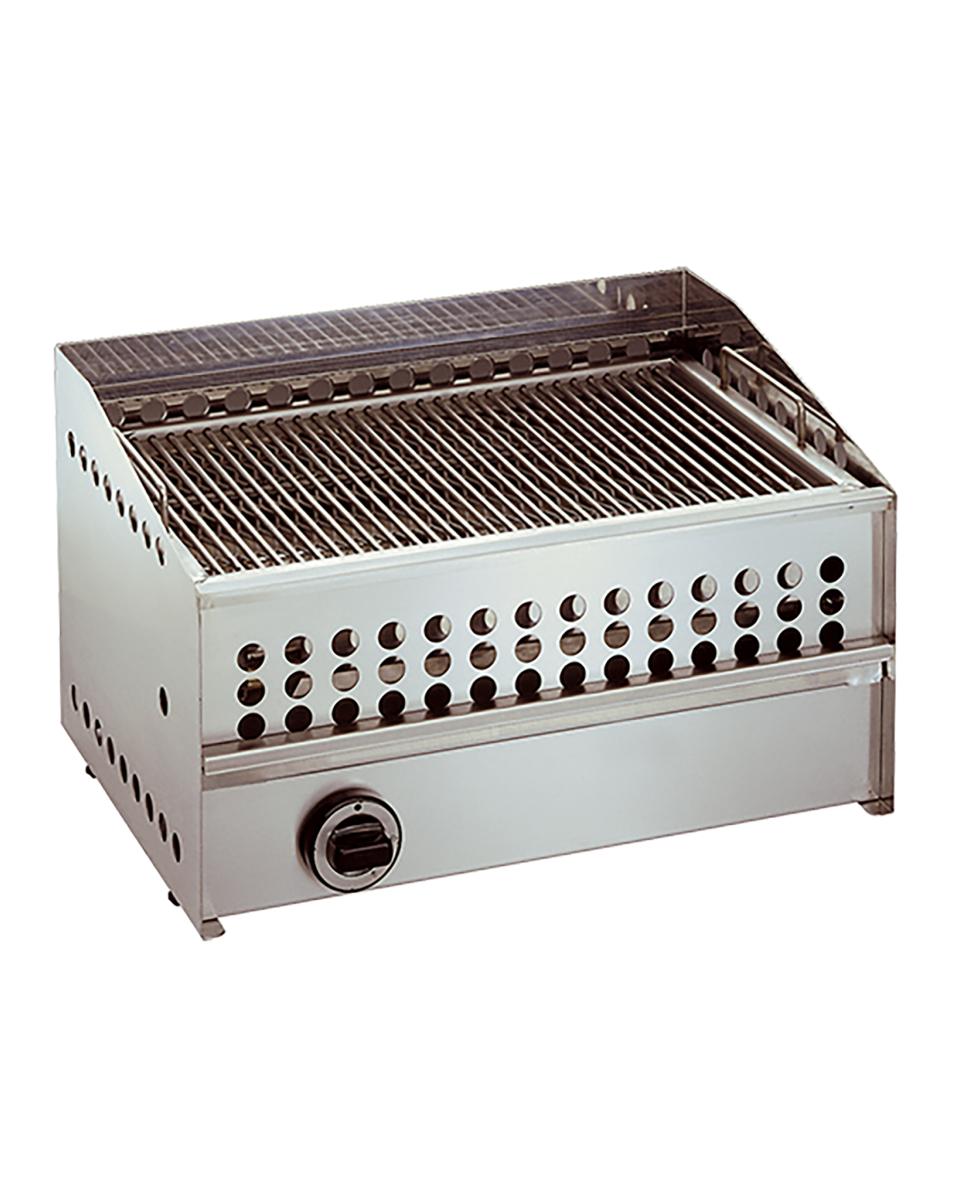 Lavasteen Grill - H 33 x 55 x 40 CM - 24 KG - Aardgas - 9 CM - RVS - 508200