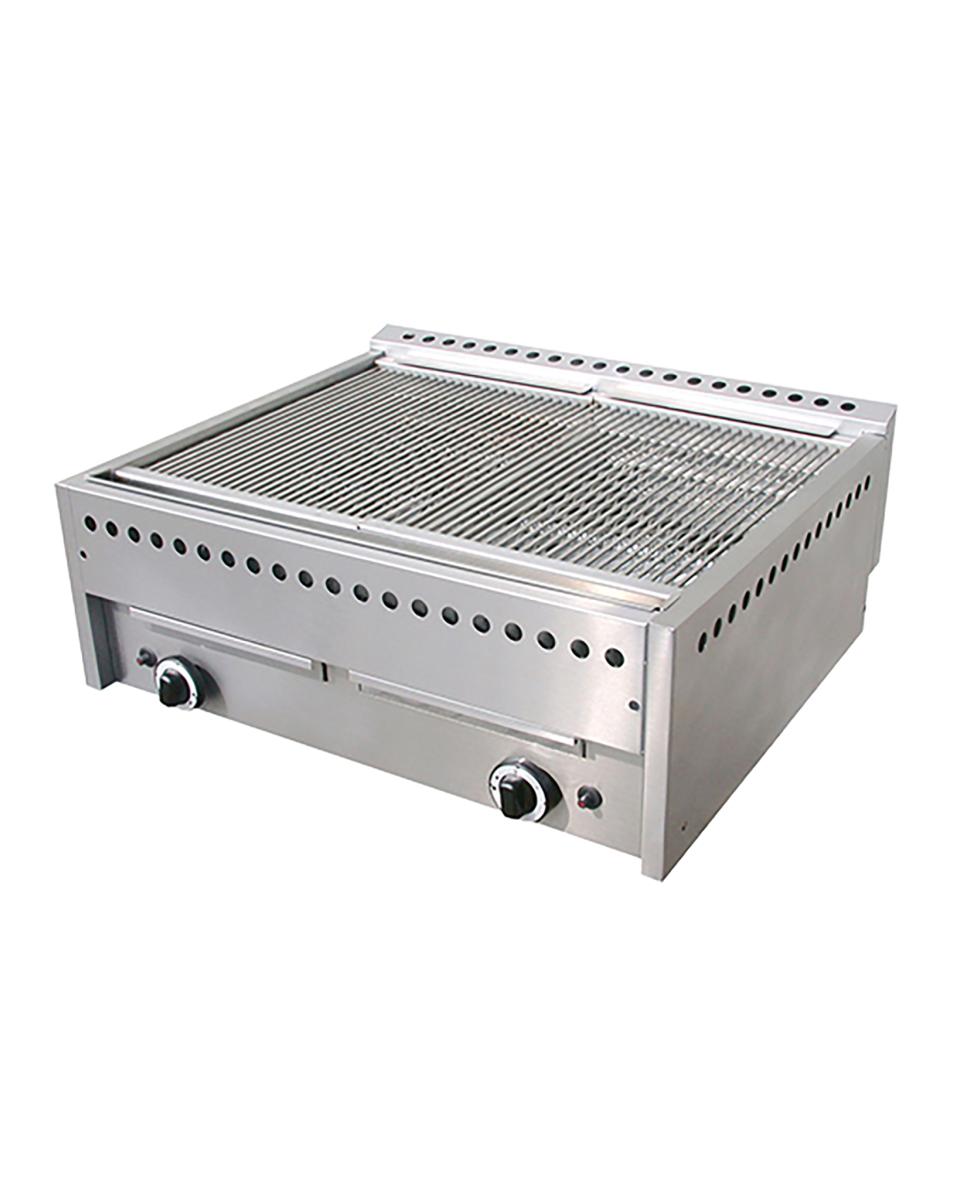 Lavasteen Grill - H 33 x 78 x 68 CM - 51.9 KG - Aardgas - 18 CM - RVS - 508210