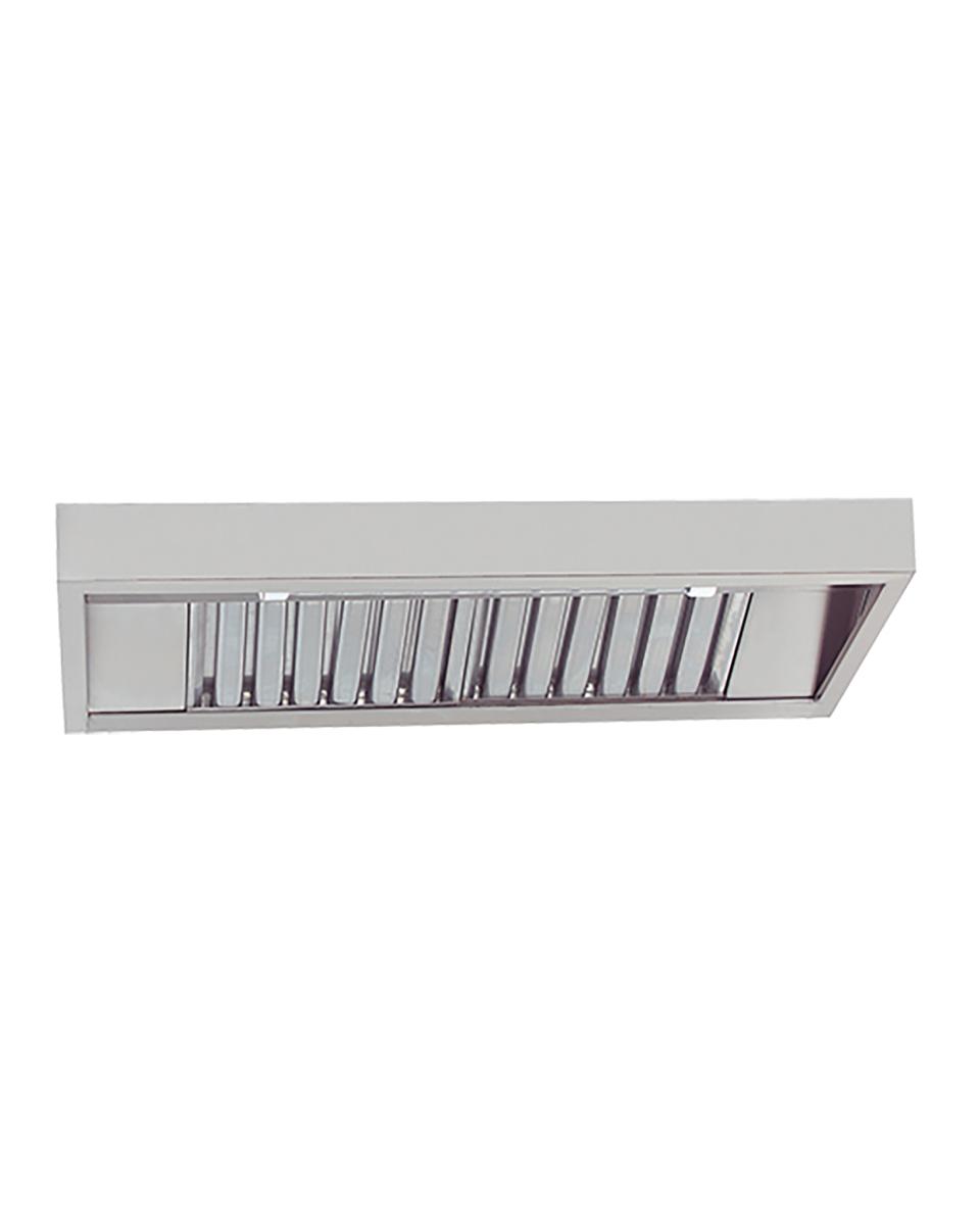Afzuigkap - H 30 x 114 x 50 CM - 23 KG - 220 - 240 V - 190 W - RVS - Stilfer - 527255