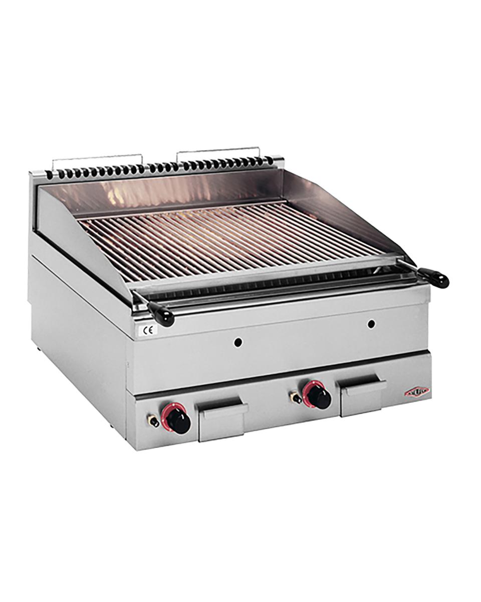 Lavasteen Grill - H 30 x 72 x 60 CM - 48 KG - Aardgas - 16 CM - RVS - Stilfer - 527601