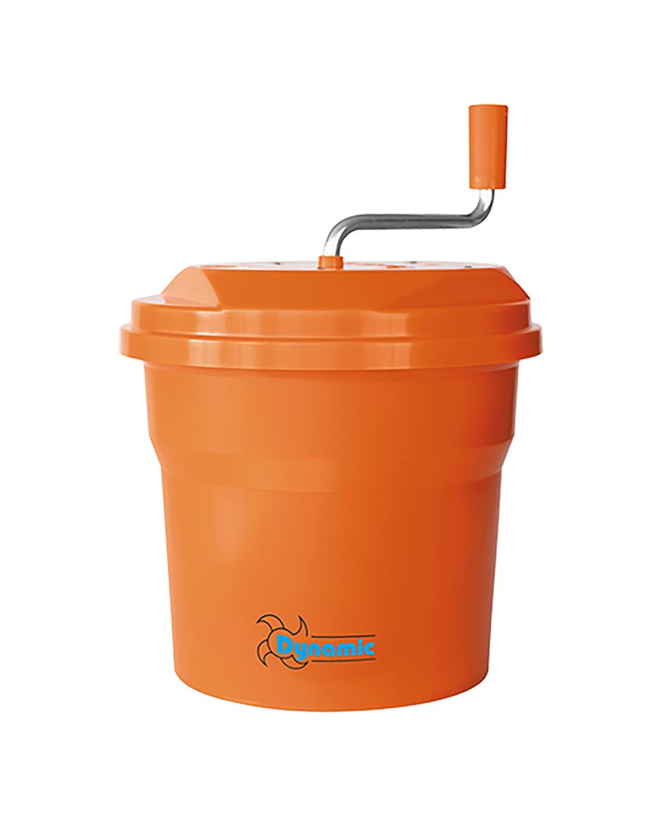 Slacentrifuge - H 42 CM - 2.415 KG - Ø33 CM - Polypropyleen - Oranje - 10 Liter - Dynamic - 551005