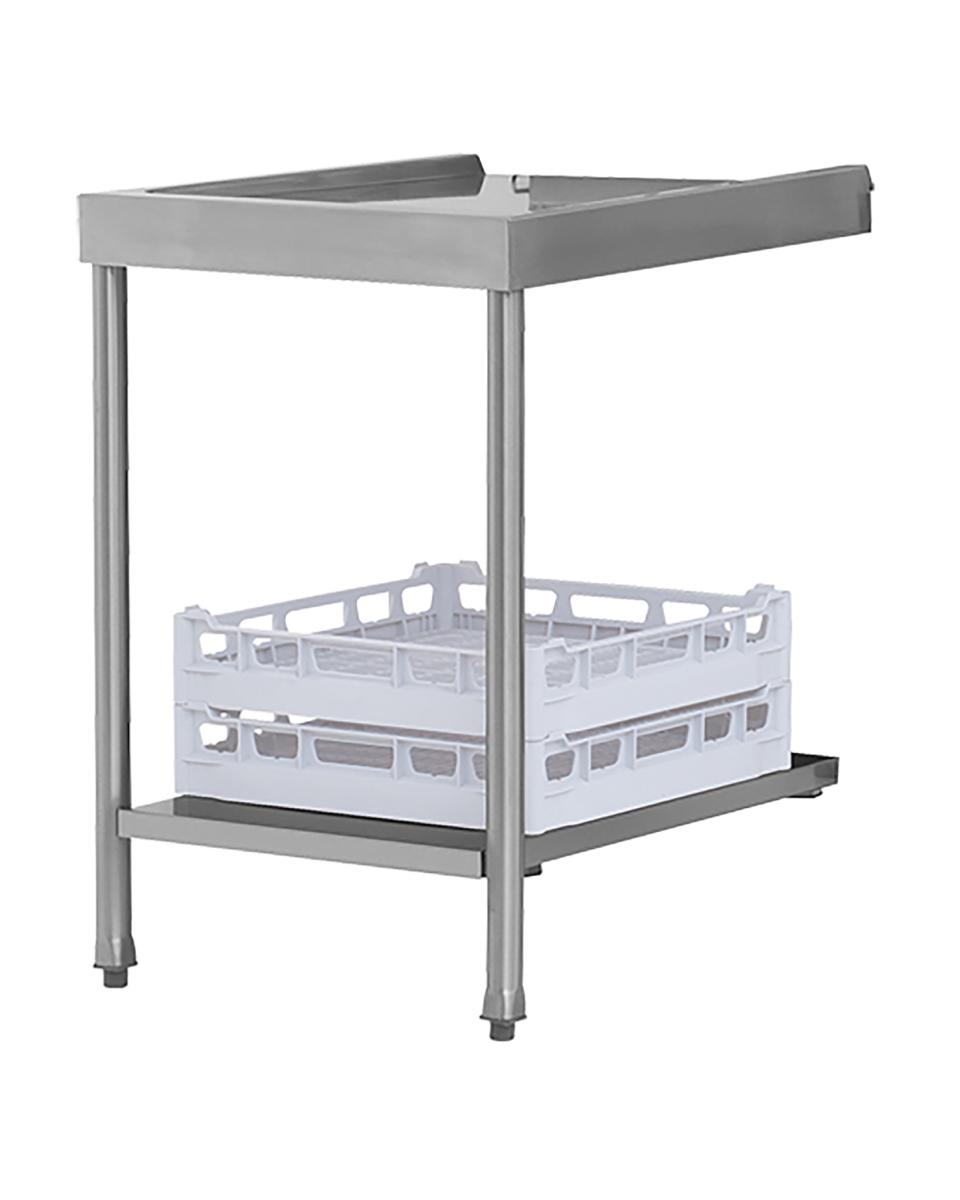 Aan/Afvoer Tafel - H 85 x 70 x 57.5 CM - 13 KG - RVS - 570110