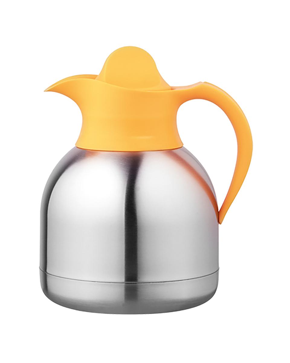 Isoleerkan - H 20 CM - 0.5 KG - RVS 18/10 - Geel - 1 Liter - 595010