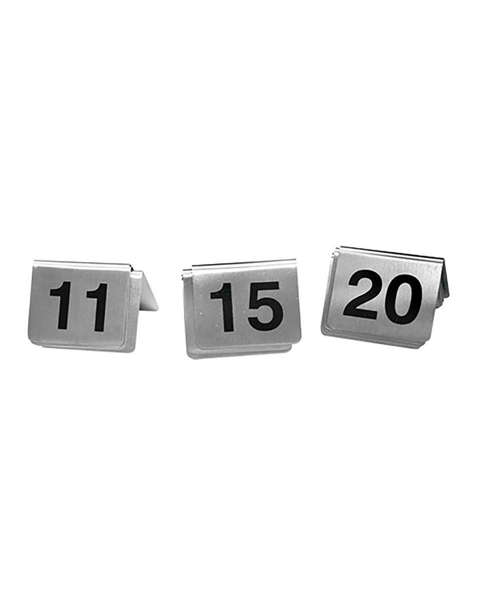 Tafelnummer Set - H 4.3 x 5.3 CM - 0.25 KG - RVS - 705051