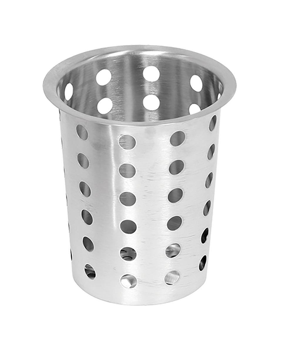 Bestekbeker - H 13.5 CM - 0.15 KG - Ø10 CM - RVS - 705095