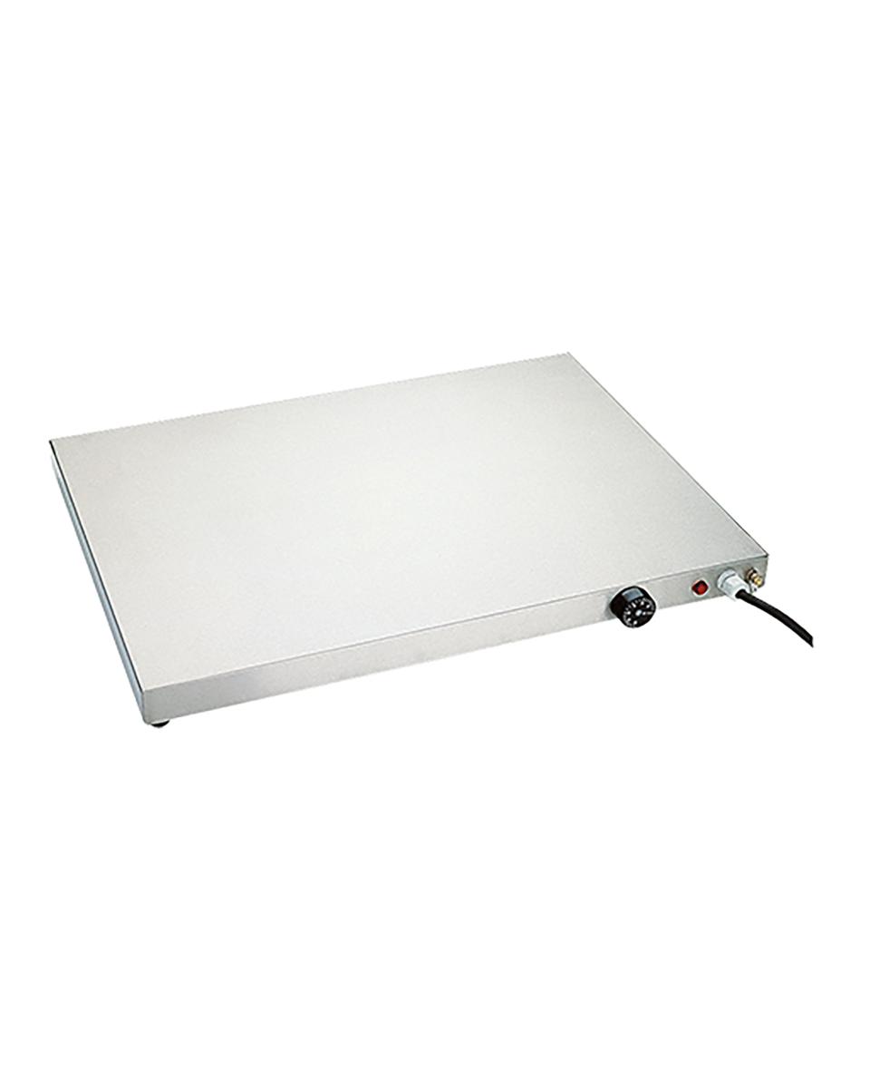 Warmhoudplaat - H 6 x 60 x 40 CM - 9 KG - 220 - 240 V - 750 W - RVS - +30°C / +90°C - Caterchef - 710022