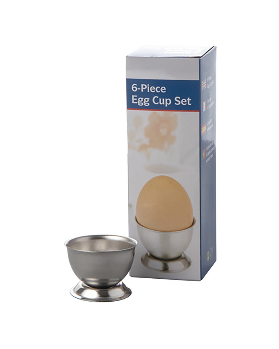 Eierdopje - H 3.5 CM - 0.15 KG - Ø4.5 CM - RVS - 861041