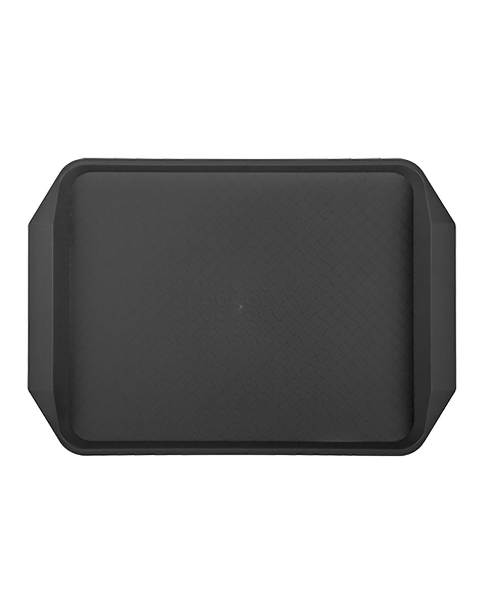 Dienblad - H 2.5 x 42 x 30 CM - 0.48 KG - Polypropyleen - Zwart - Caterchef - 430135