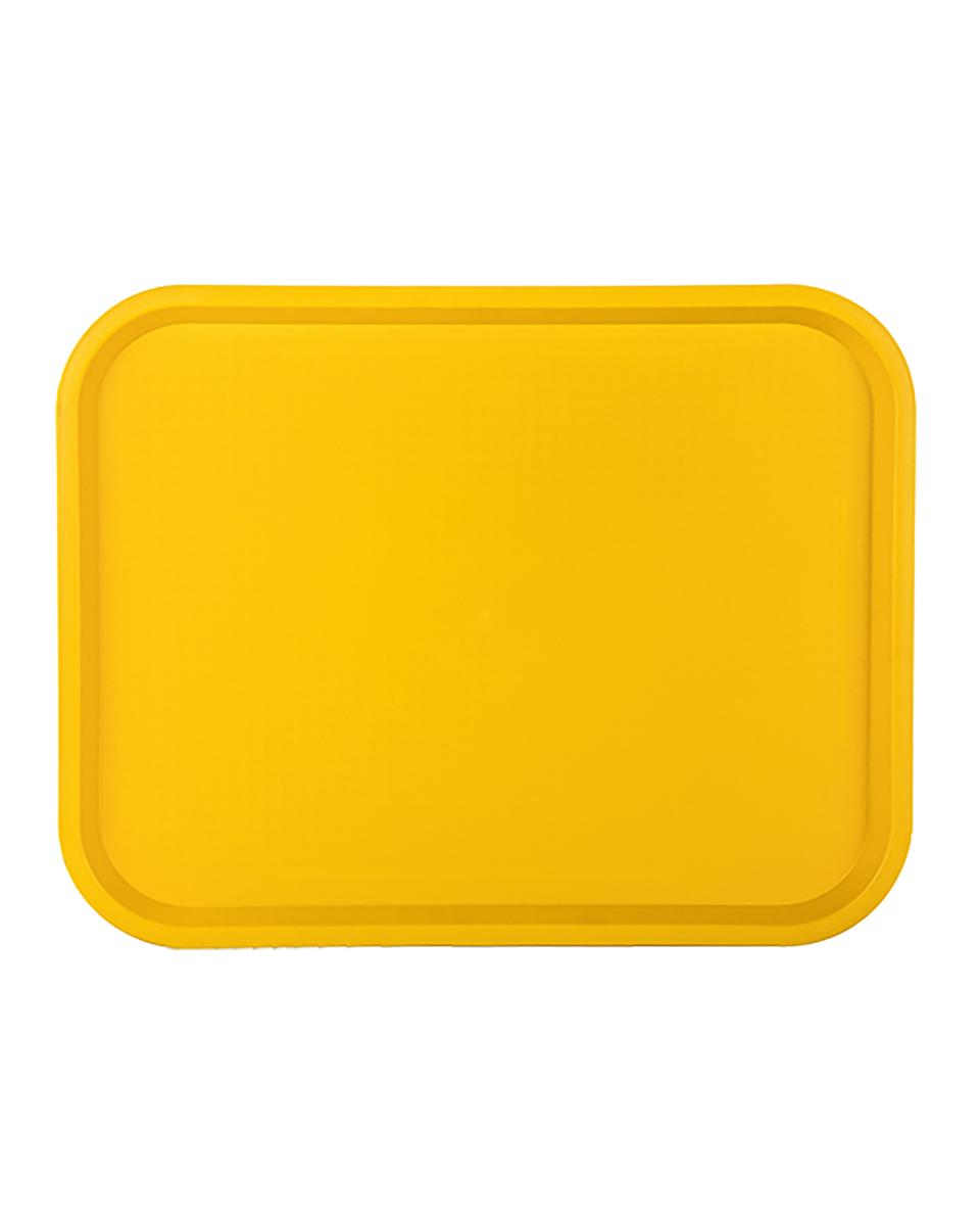Dienblad - H 2 x 35 x 27 CM - 0.28 KG - Polypropyleen - Geel - Caterchef - 430153