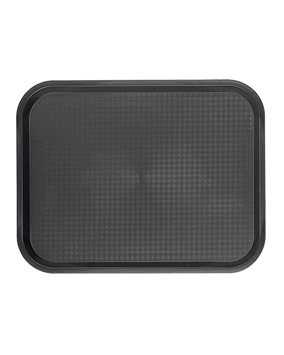Dienblad - H 2 x 45.5 x 35.5 CM - 0.56 KG - Polypropyleen - Zwart - Caterchef - 430165