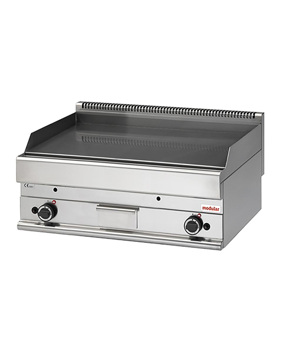 Bakplaat - H 28 x 100 x 65 CM - 95 KG - Aardgas - 11.4 CM - RVS - Glad - Modular - 316128