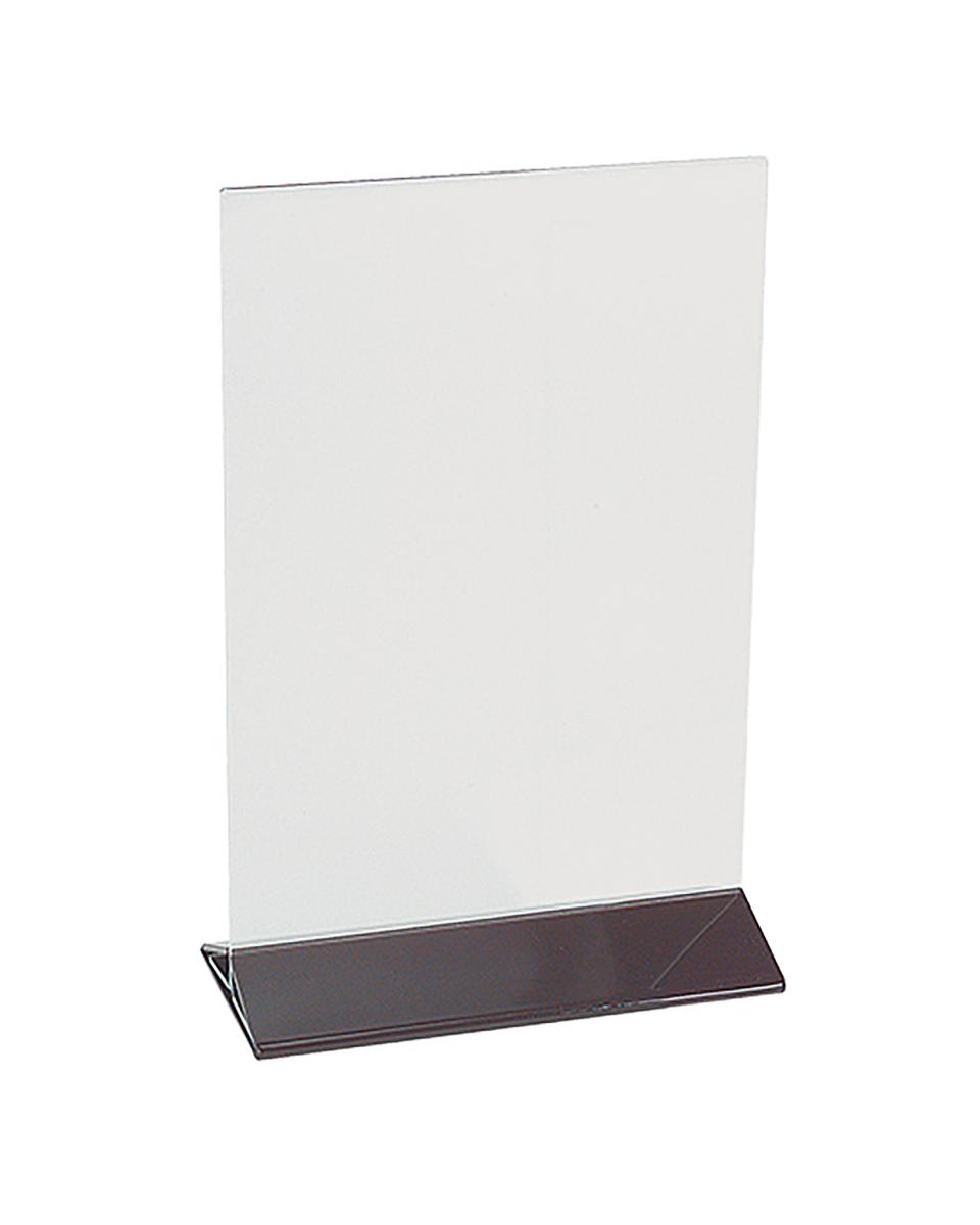 Menu Standaard - H 22 x 15 x 7 CM - 0.2 KG - plexiglas - Transparant - 880012