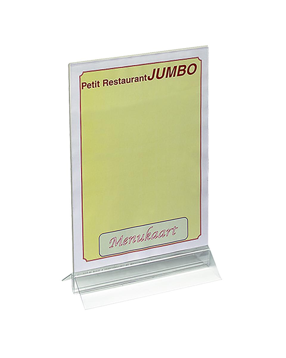 Menu Standaard - H 34 x 21 x 8 CM - 0.3 KG - plexiglas - Transparant - 880015