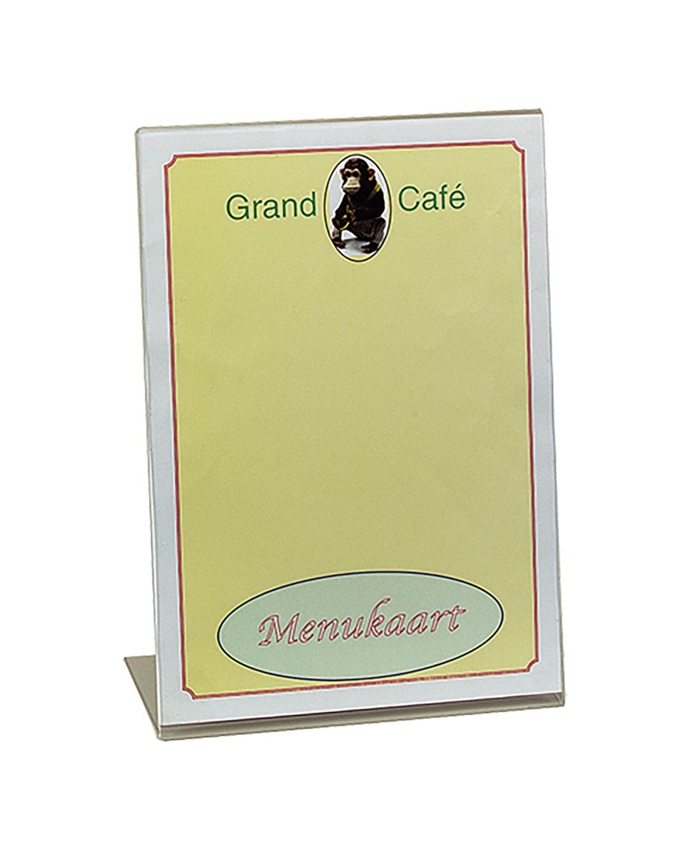 Menu Standaard - H 31 x 21 x 7 CM - 0.3 KG - plexiglas - Transparant - 880016