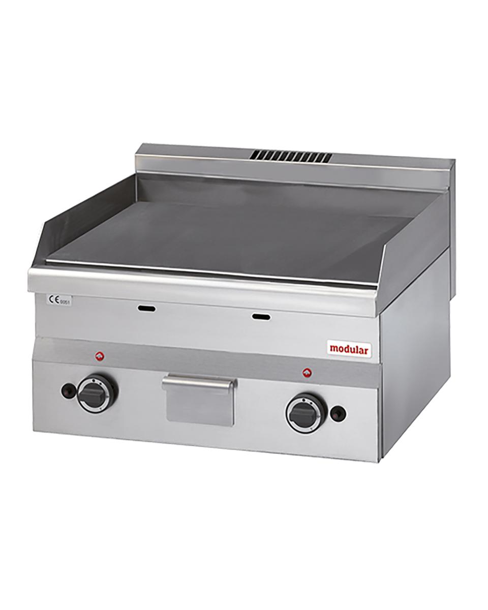 Bakplaat - H 28 x 60 x 60 CM - 43 KG - Aardgas - 10.4 CM - RVS - Glad - Modular - 316634