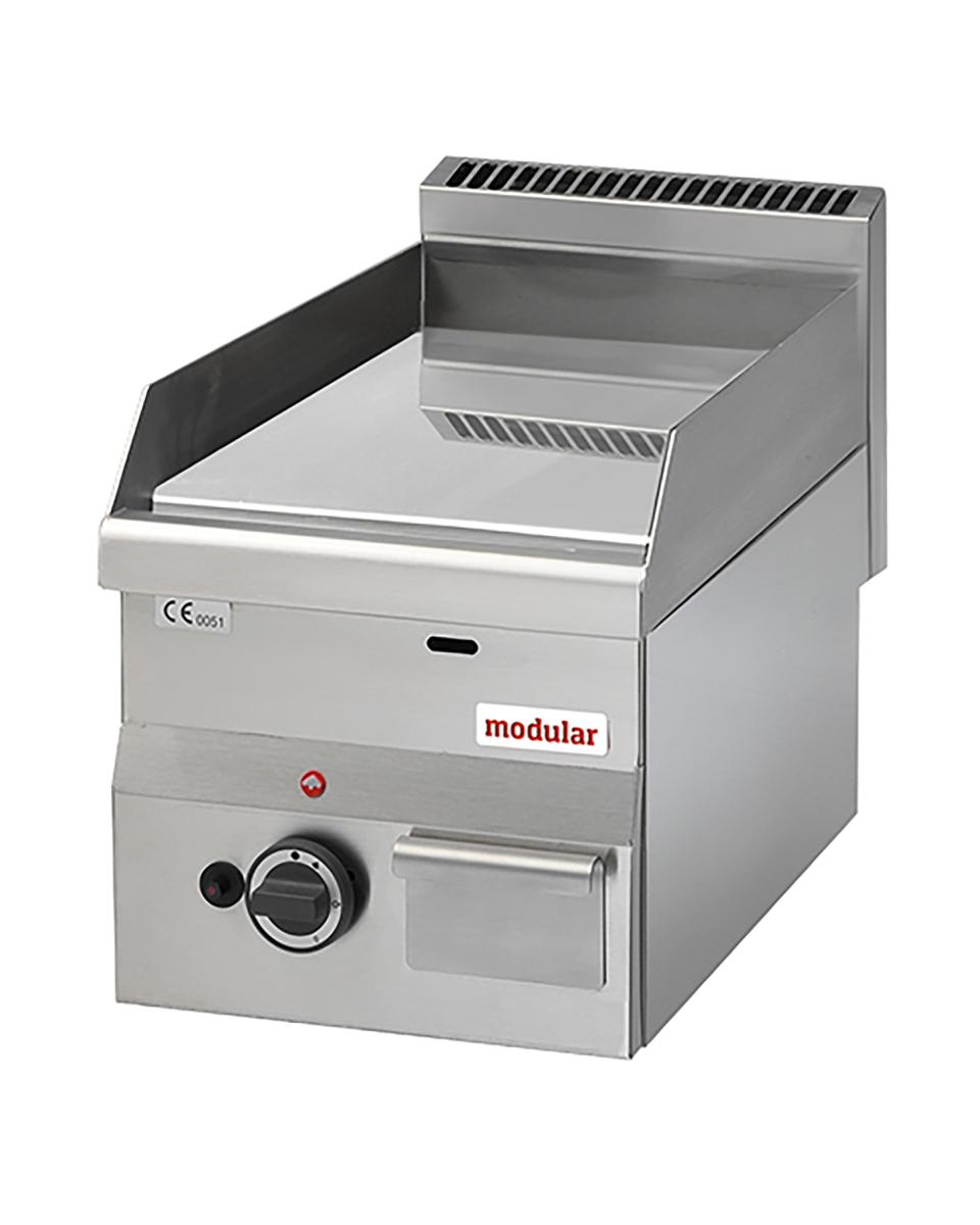 Bakplaat - H 28 x 30 x 60 CM - 30 KG - Aardgas - 5.2 CM - RVS - Glad - Modular - 316645