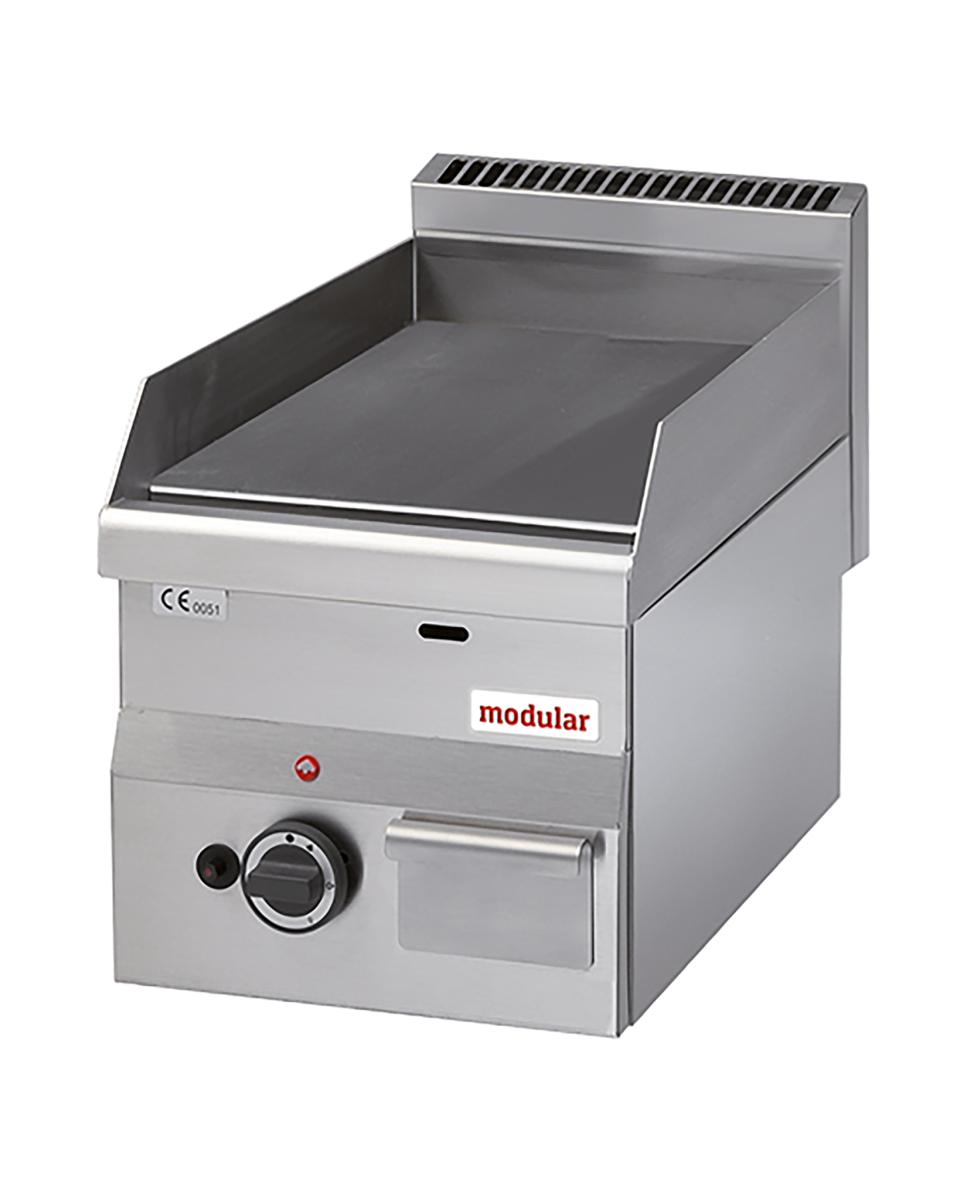Bakplaat - H 28 x 30 x 60 CM - 30 KG - Aardgas - 5.2 CM - RVS - Glad - Modular - 316630