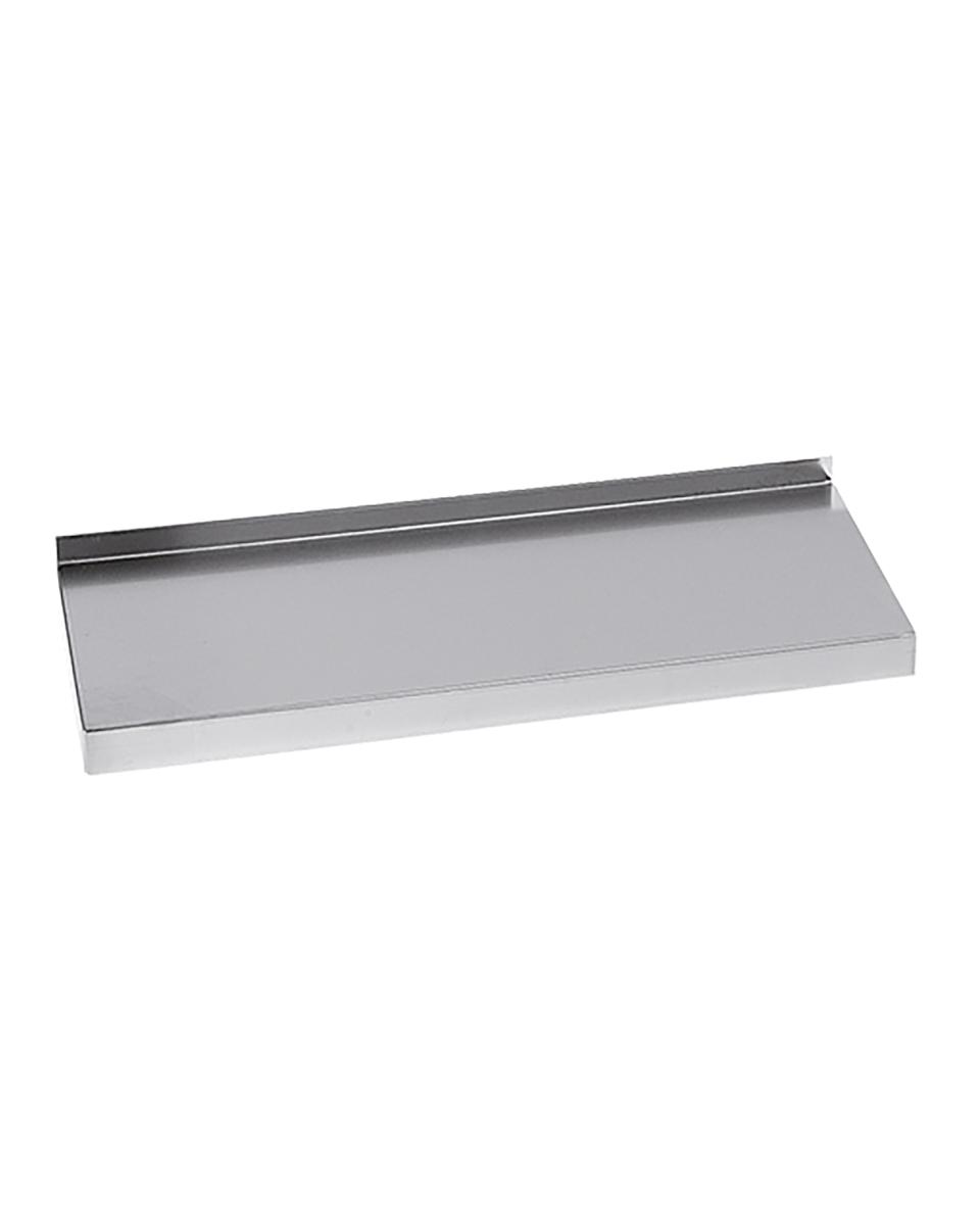 Wandplank - H 4 x 100 x 30 CM - 2.6 KG - RVS - Multinox - 317080