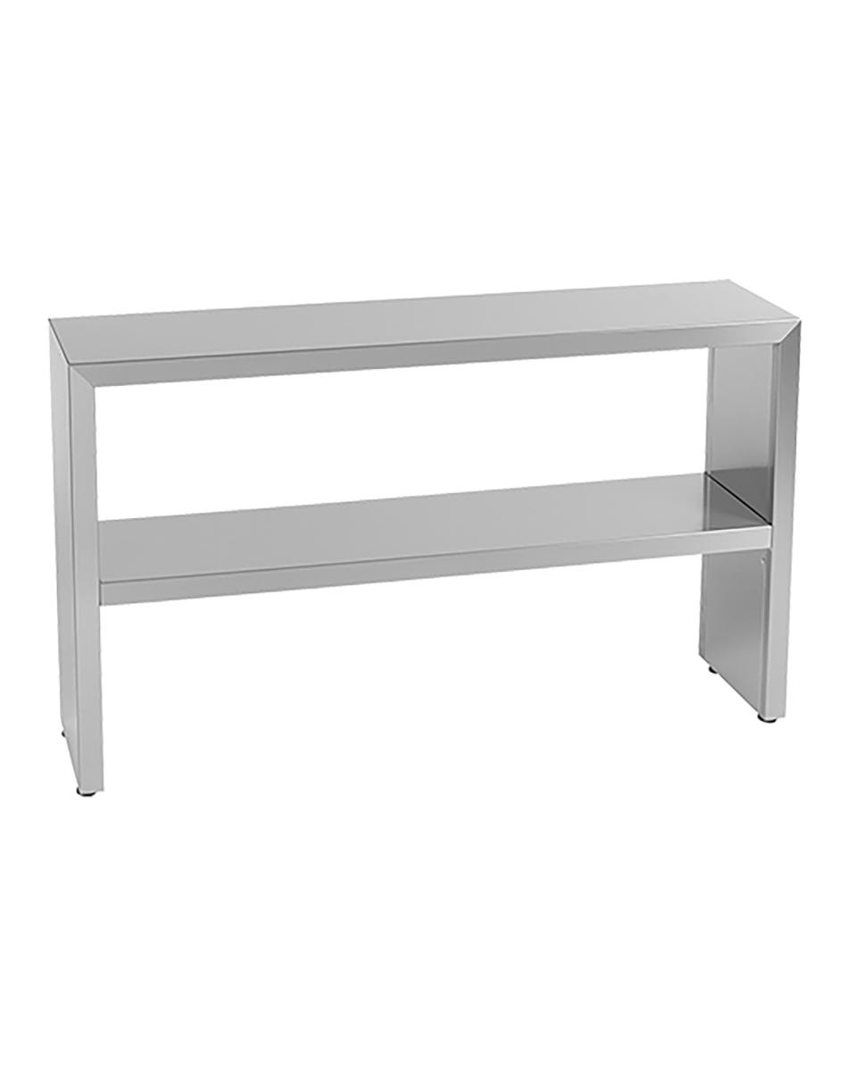 Plankstandaard - H 70 x 120 x 30 CM - 22 KG - RVS - Multinox - 317072