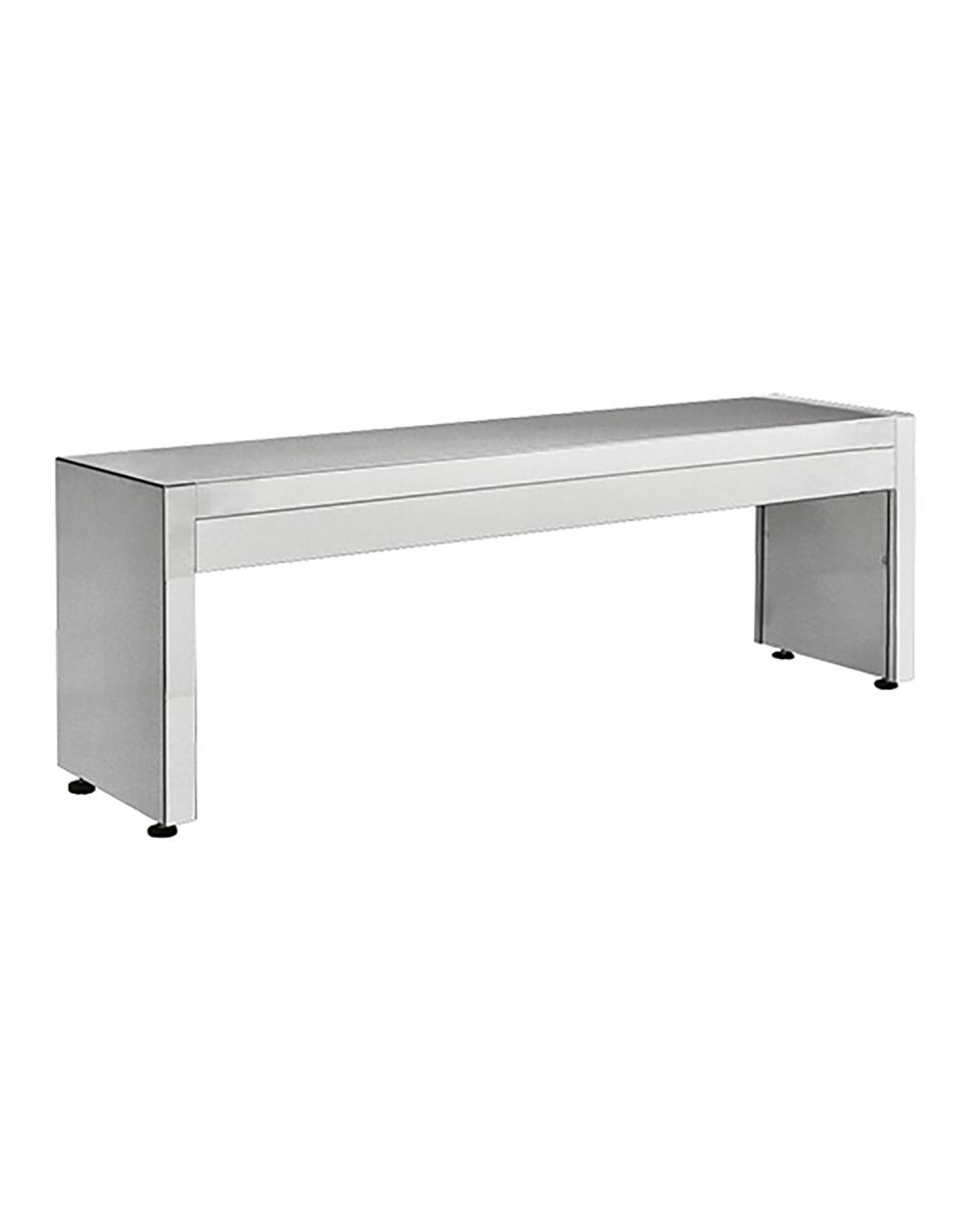 Plankstandaard - H 35 x 120 x 30 CM - 11 KG - RVS - Multinox - 317070