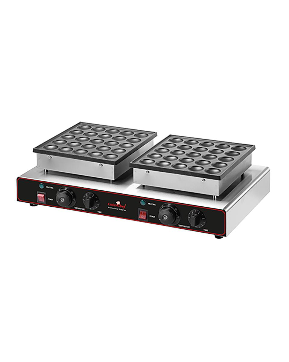Poffertjes Bakapparaat - H 17 x 62 x 37.5 CM - 10.7 KG - 220 - 240 V - 1700 W - +0°C / +300°C - Caterchef - 680125
