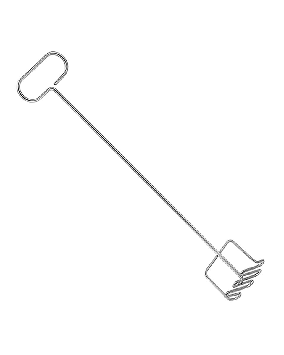 Etenstamper - 0.7 KG - 77 CM - RVS - 894027