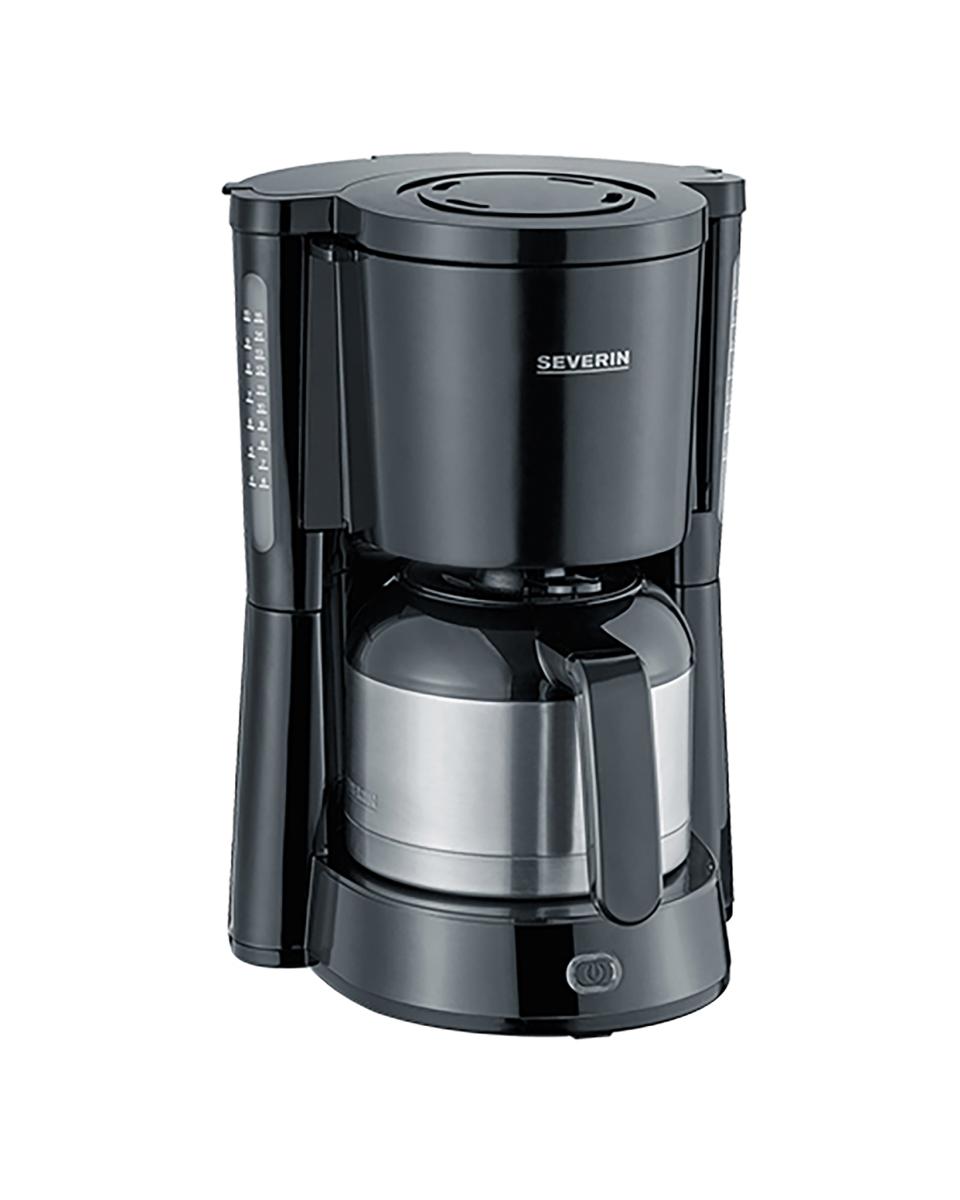 Koffiezetapparaat - H 34 x 23 x 28.2 CM - 2.261 KG - 220 - 240 V - 1000 W - Zwart - 1 Liter - Severin - 910015
