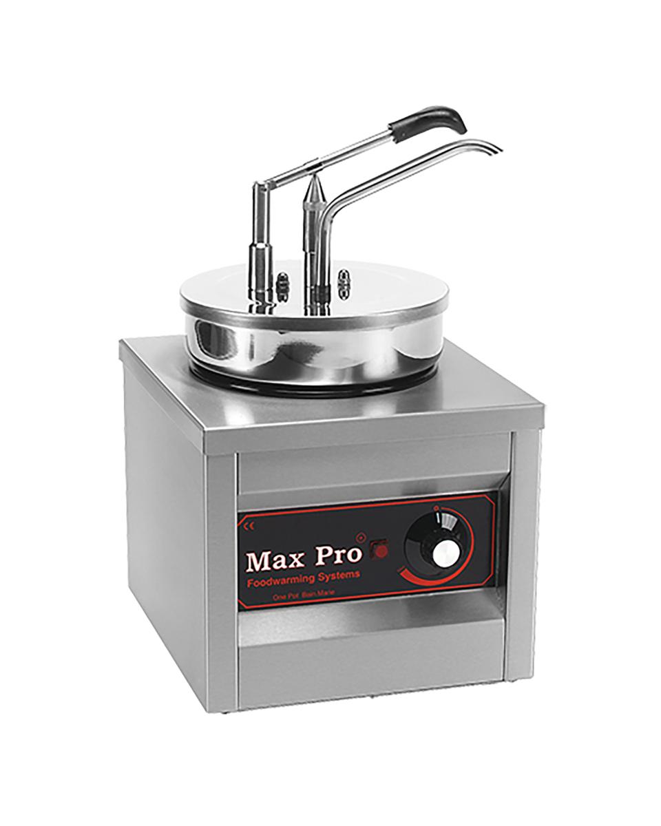 Sauzen Warmer - H 43 x 26 x 30 CM - 7.71 KG - 220 - 240 V - 250 W - RVS - 4.5 Liter - +0°C / +90°C - MaxPro - 921461