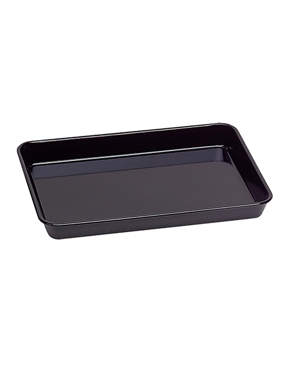 Vleesbak - H 4 x 19 x 15 CM - 0.2 KG - Melamine - Zwart - WACA - 937650